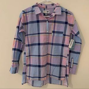 ‼️3 for $14‼️OLD NAVY Girls Pastel “Boyfriend” Flannel